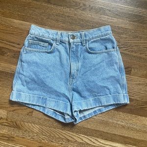 High waisted American Apparel shorts.